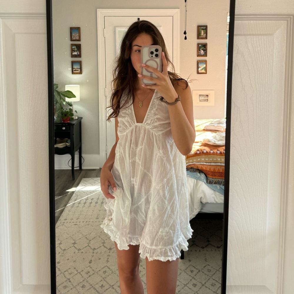 Free People White Slip Dress
